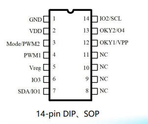 otp voice chip 14 pin